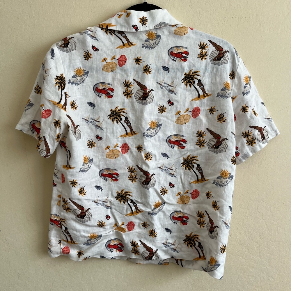 Reformation Linen Holiday Shirt - Picture 3 of 4